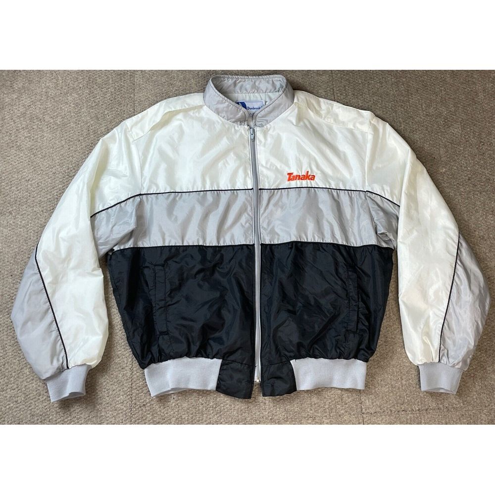 Dunbrooke Pla-Jac Made In USA Vintage Mens Multi-Colored Full Zip Jacket Size XL